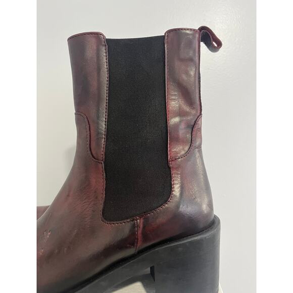 Emanuele Crasto Leather Chunky Boot 40 Rugged Moto - Picture 9 of 10